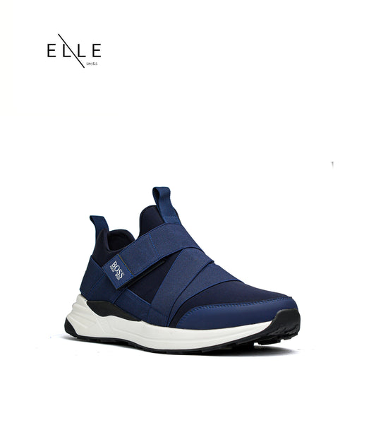 TRAINER NAVY BELT RUBBER SOLE ( MEN )
