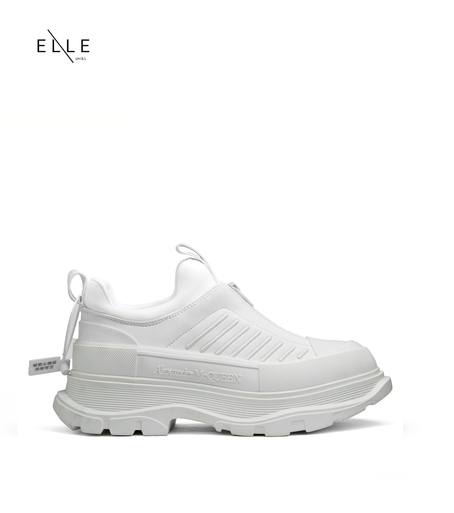 WHITE ZIP-UP ( MEN )