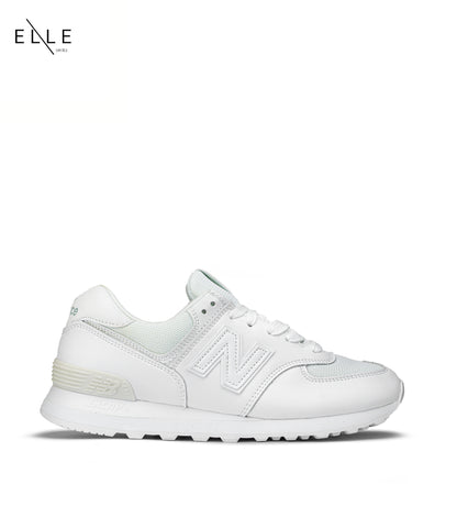 NB 574 WHITE LEATHER ( WOMEN )