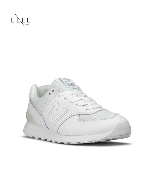 NB 574 WHITE LEATHER ( WOMEN )